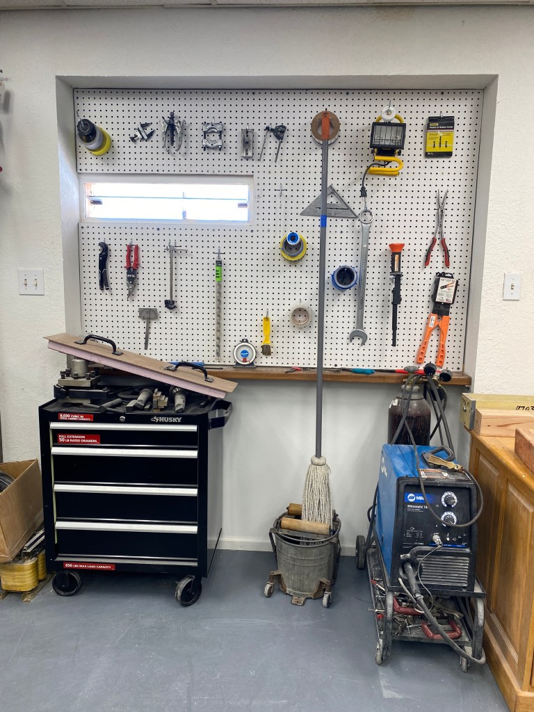 Tools in workshop at IPI Inc. Headquarters